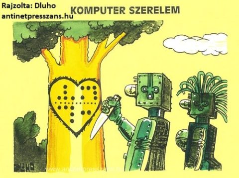 Internetes társkereső karikatúra Dluhopolszky László