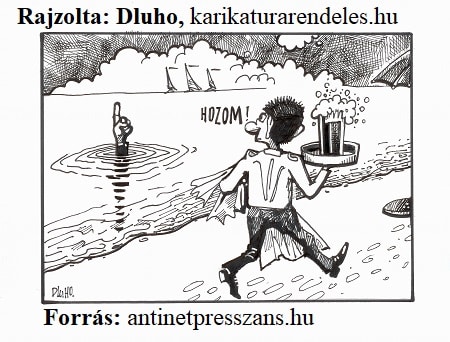 Sörivás karikatúra, Dluhopolszky László