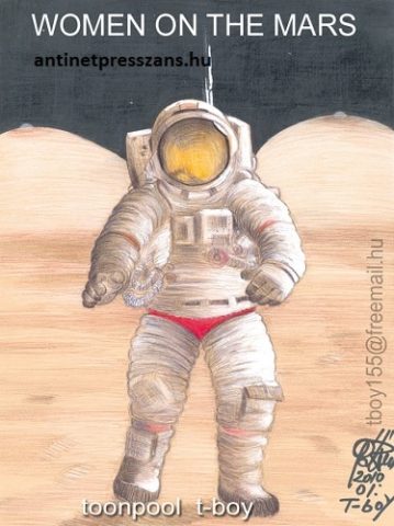 Űr karikatúra T-Boy (Gaál Tibor),