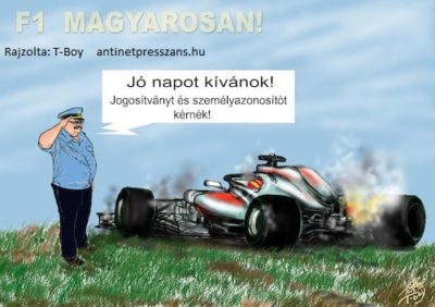 Forma 1 humor Rajzolta: T-Boy (Gaál Tibor)