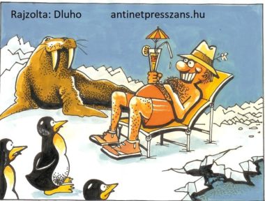 Humoros last minute nyaralás Rajzolta: Dluhopolszky László