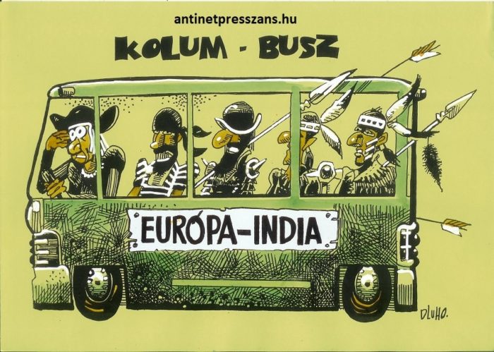 Vicces turizmus karikatúra
