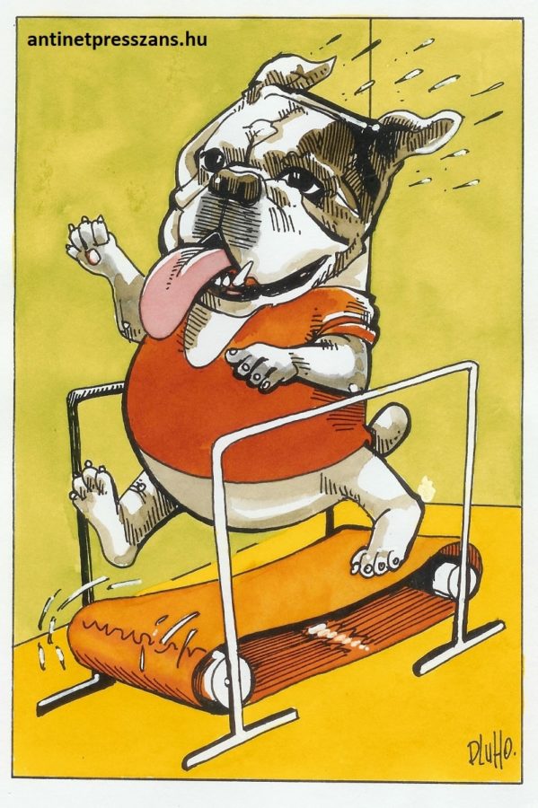 Vicces sport karikatúra