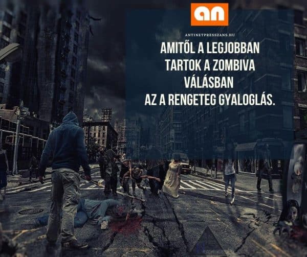 Vicces zombi humor