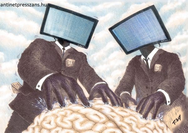 Vicces média karikatúra