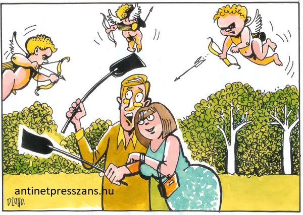 Vicce Ámor karikatúra